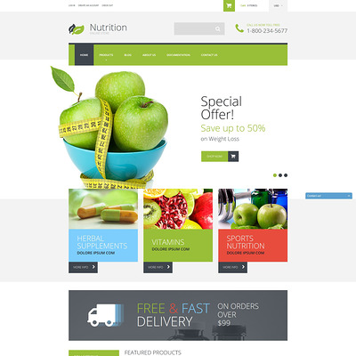 NutritionSupplements Shopify Theme (Shopify theme for medical and health stores) Item Picture