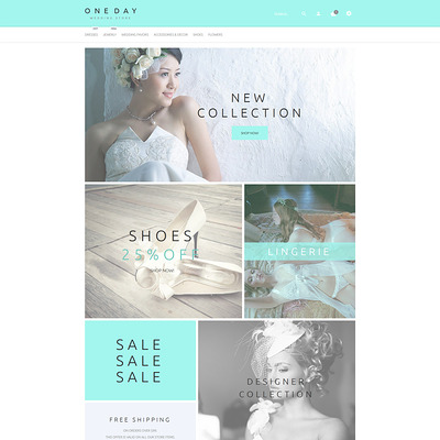 One Day PrestaShop Theme (PrestaShop theme for wedding stores) Item Picture