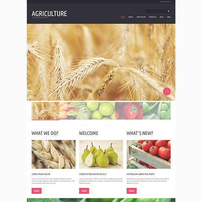Organic Eating Joomla Template (Joomla theme for agriculture and farms) Item Picture
