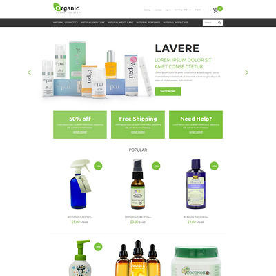 Organic Goods PrestaShop Theme (PrestaShop theme for makeup, cosmetics, perfume, and beauty products) Item Picture