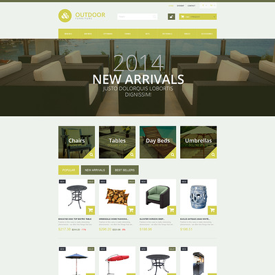 Ourdoor PrestaShop Theme (PrestaShop theme for furniture stores) Item Picture