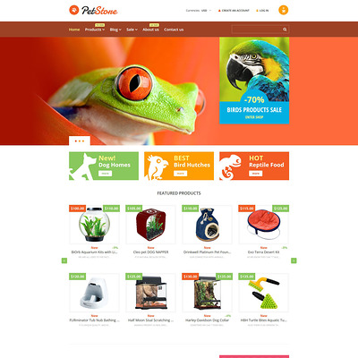 Pet Shop Responsive Shopify Theme (Shopify theme for animals and pets) Item Picture