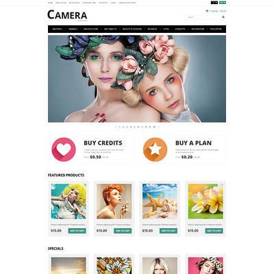 Photo Bank OpenCart Template (OpenCart theme for stock photo stores) Item Picture
