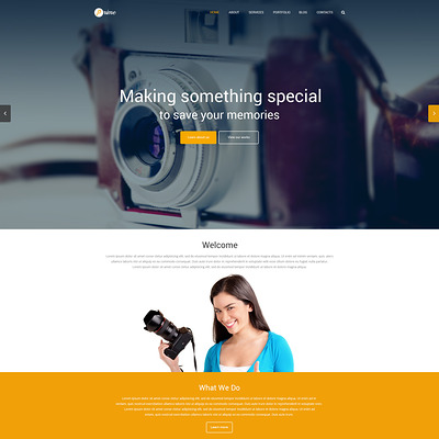 Photographer Portfolio Responsive WordPress Theme (WordPress theme for photogaphers) Item Picture