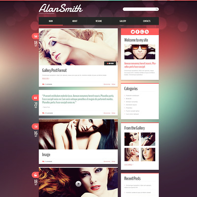 Photographer Portfolio Responsive WordPress Theme (WordPress theme for photogaphers) Item Picture