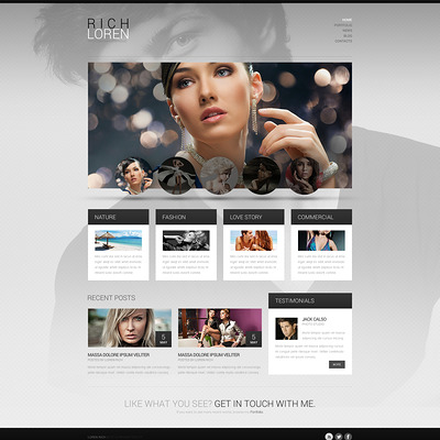 Photographer Portfolio WordPress Theme (WordPress theme for photogaphers) Item Picture