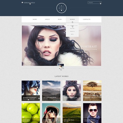 Photographer Portfolio WordPress Theme (WordPress theme for photogaphers) Item Picture
