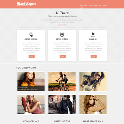 Photographer Portfolio WordPress Theme (WordPress theme for photogaphers) Item Picture