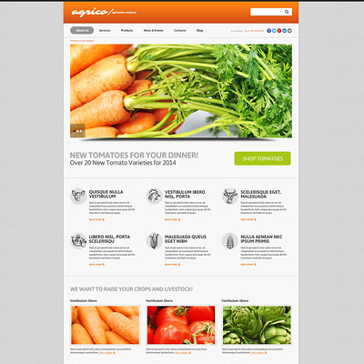 Planting Harvesting Board WordPress Theme (farming and agricultural WordPress theme) Item Picture