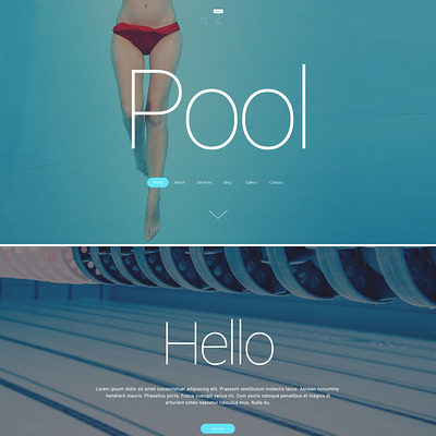 Pool Cleaning WordPress Theme (WordPress theme for pool cleaning companies and services) Item Picture