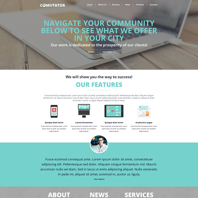 Powerful Communications Joomla Template (Joomla template for internet providers and communications companies) Item Picture