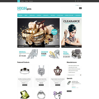 Premium Quality Jewelry PrestaShop Theme (PrestaShop theme for jewelry stores) Item Picture