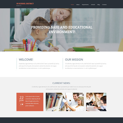 Primary School Responsive WordPress Theme (education WordPress theme) Item Picture