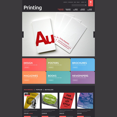 Printing Solutions PrestaShop Theme (PrestaShop theme for online print stores) Item Picture