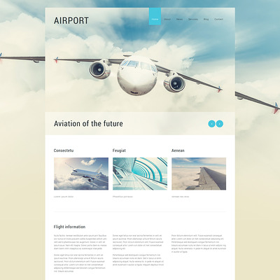 Private Airline Joomla Template (Joomla template for transportation) Item Picture