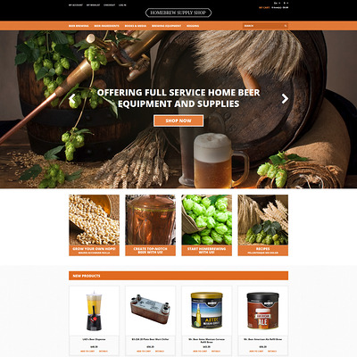 Pro Beer Brewing Magento Theme (Magento theme for selling beer, wine, and liquor) Item Picture