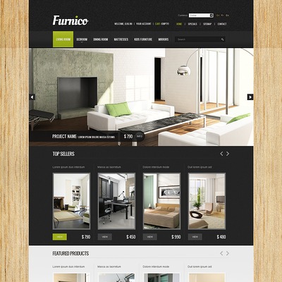 Professional Furniture Store PrestaShop Theme (PrestaShop theme for furniture stores) Item Picture