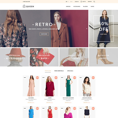 Queen (PrestaShop theme for womens clothing) Item Picture