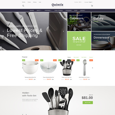 Quintix (PrestaShop theme for housewares and kitchen supplies) Item Picture