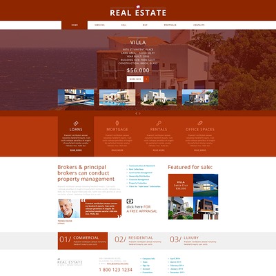 Real Estate Agency Joomla Template (Joomla theme for real estate) Item Picture
