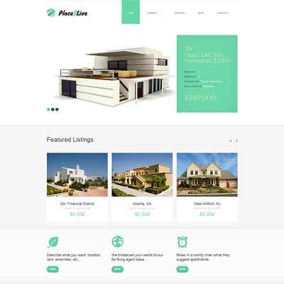 Real Estate Agency Joomla Template (Joomla theme for real estate) Item Picture