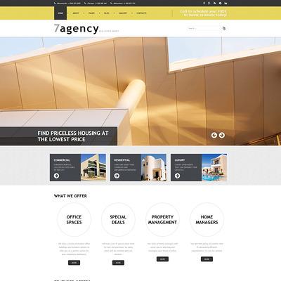 Real Estate Responsive Joomla Template (Joomla theme for real estate) Item Picture