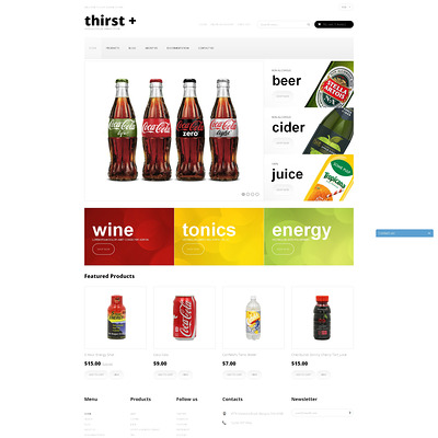 Refreshing Drinks Shopify Theme (Shopify theme for wine, coffee, juice, tea, and other drinks) Item Picture