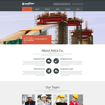 Reliable Building Company Joomla Template (Joomla template for construction companies) Item Picture