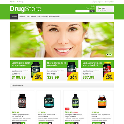 Reliable Drugstore PrestaShop Theme (PrestaShop theme for health and medical stores) Item Picture