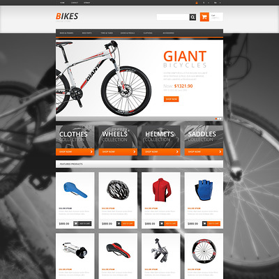 Responsive Bikes Store PrestaShop Theme (PrestaShop themes for bicycles and cycling equipment) Item Picture