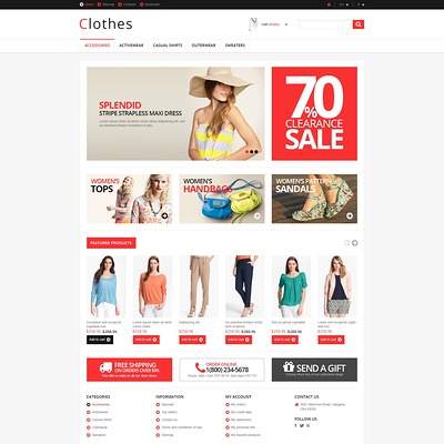 Responsive Clothing Store PrestaShop Theme (PrestaShop theme for womens clothing) Item Picture