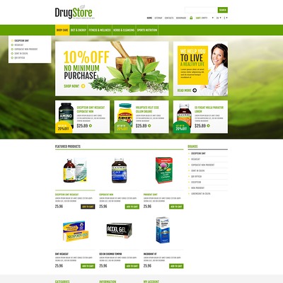 Responsive Drug Store PrestaShop Theme (PrestaShop theme for health and medical stores) Item Picture