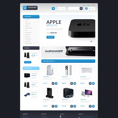 Responsive Hardware Store PrestaShop Theme (PrestaShop theme for computer hardware stores) Item Picture