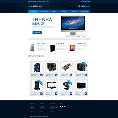 Responsive Hardware Store PrestaShop Theme (PrestaShop theme for computer hardware stores) Item Picture