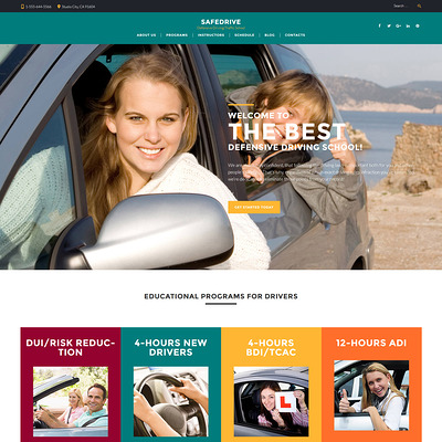 SafeDrive (education WordPress theme) Item Picture