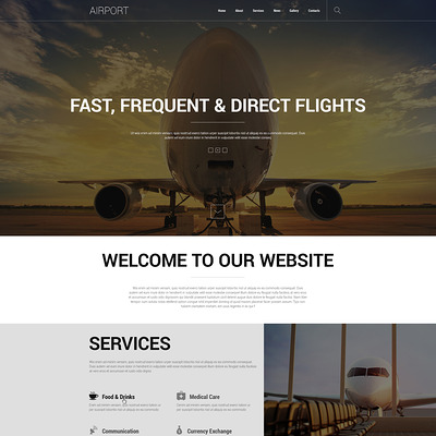 Safety at Airports Joomla Template (Joomla template for transportation) Item Picture