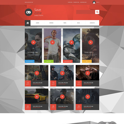 Save Zone Joomla Template (Joomla template for gaming websites) Item Picture