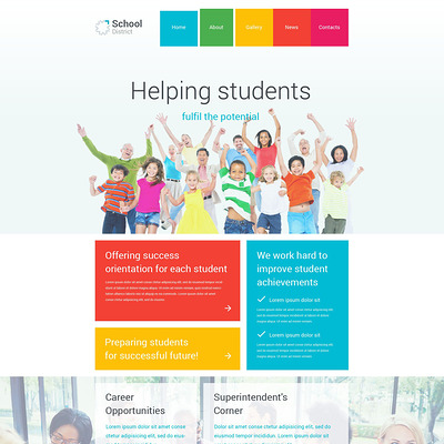 School District WordPress Theme (education WordPress theme) Item Picture