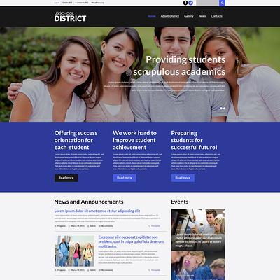 Schooling WordPress Theme (education WordPress theme) Item Picture