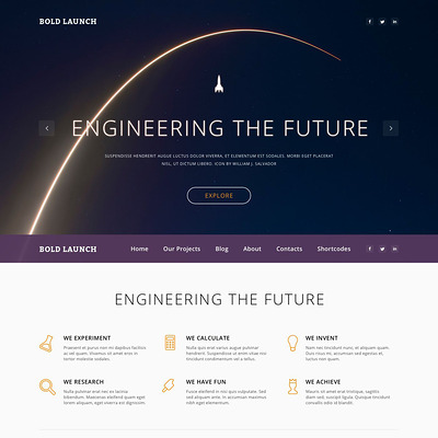 Science Responsive WordPress Theme (science WordPress theme) Item Picture