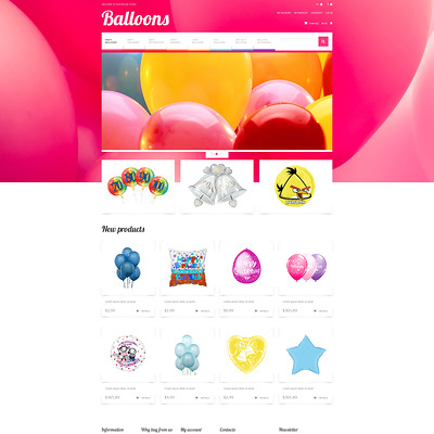 Soaring Happiness Magento Theme (Magento theme for kids, babies, and children) Item Picture
