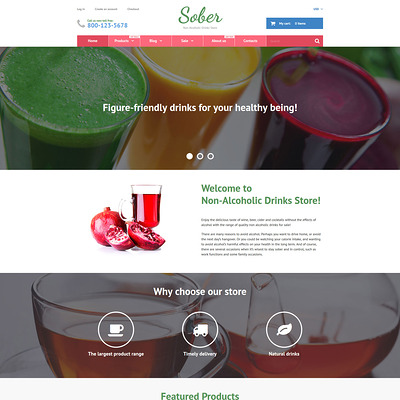 Sober Shopify Theme (Shopify theme for wine, coffee, juice, tea, and other drinks) Item Picture