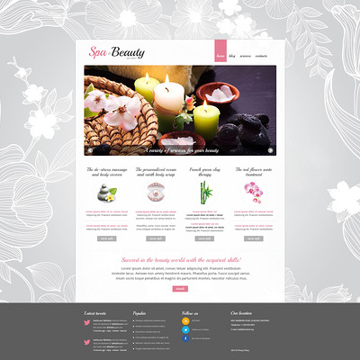 Spa Procedures Joomla Template (Joomla template for spas and beauty salons) Item Picture
