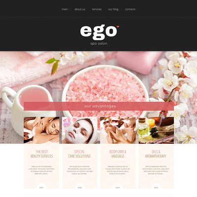 Spa Salon Joomla Template (Joomla template for spas and beauty salons) Item Picture