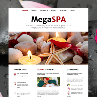 Spa Salon Joomla Template (Joomla template for spas and beauty salons) Item Picture