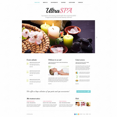 Spa Treatment Joomla Template (Joomla template for spas and beauty salons) Item Picture