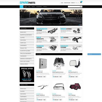 Spare Parts Shopify Theme (Shopify theme for car, vehicle, and automotive stores) Item Picture