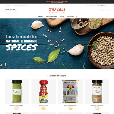 Spiceli Magento Theme (Magento theme for selling food and spices) Item Picture