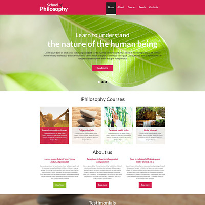 Spiritual Enlightenment Club Drupal Template (Drupal theme for education) Item Picture