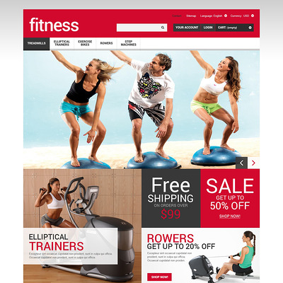Sport and Fitness Store PrestaShop Theme (PrestaShop theme for sports stores) Item Picture